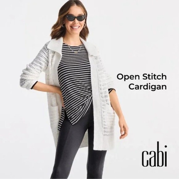 CAbi Sweaters - CAbi Open Stitch Cardigan